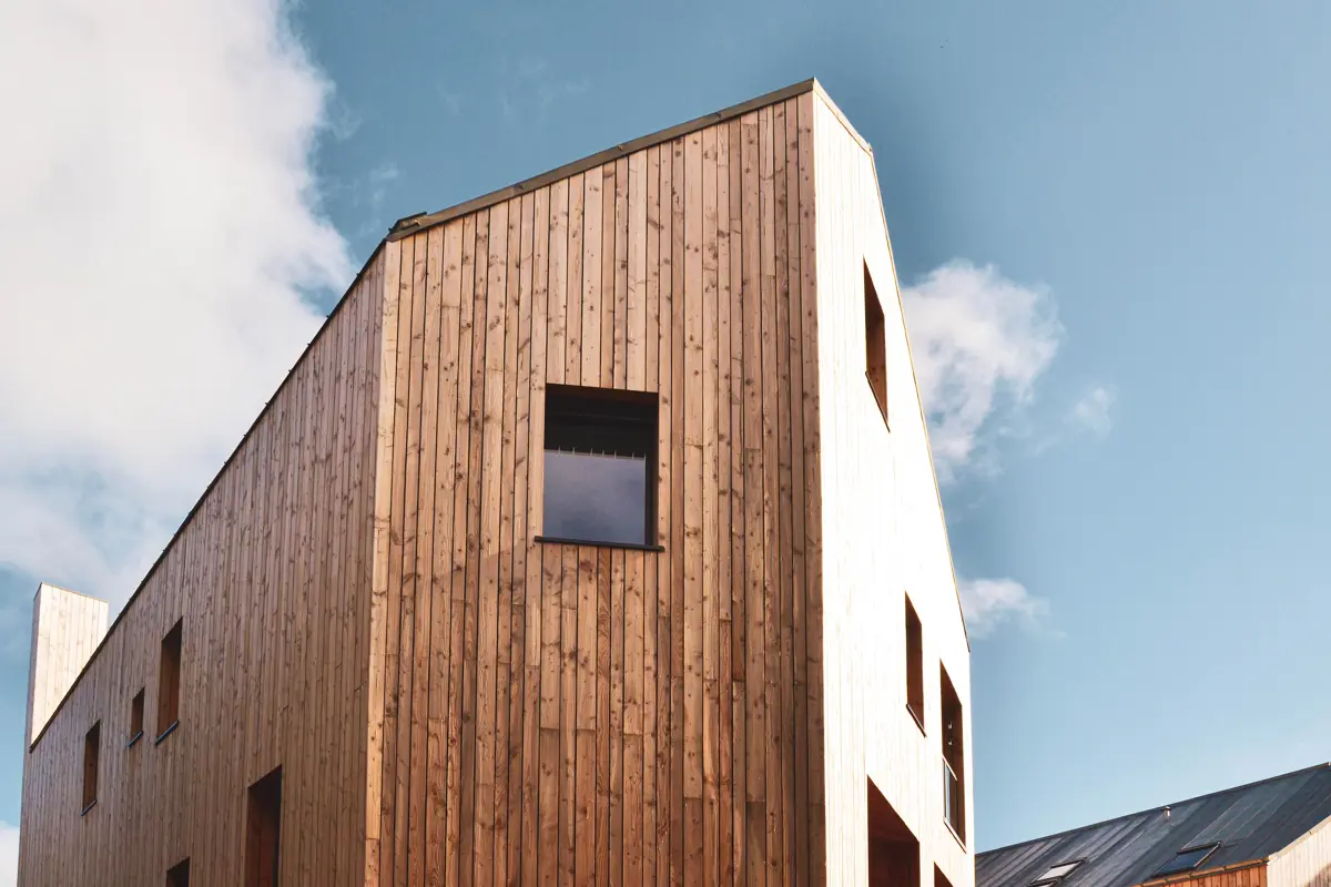Nieuwbouwwoning hout