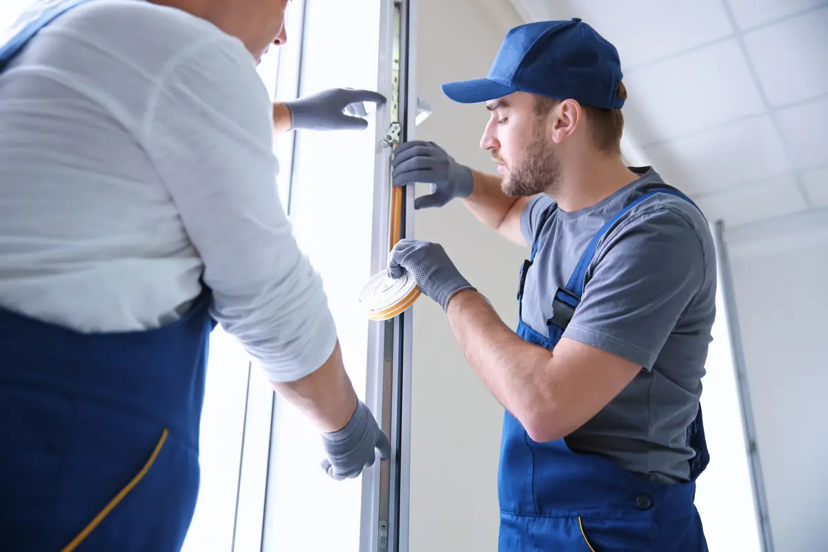 Installateur bezig